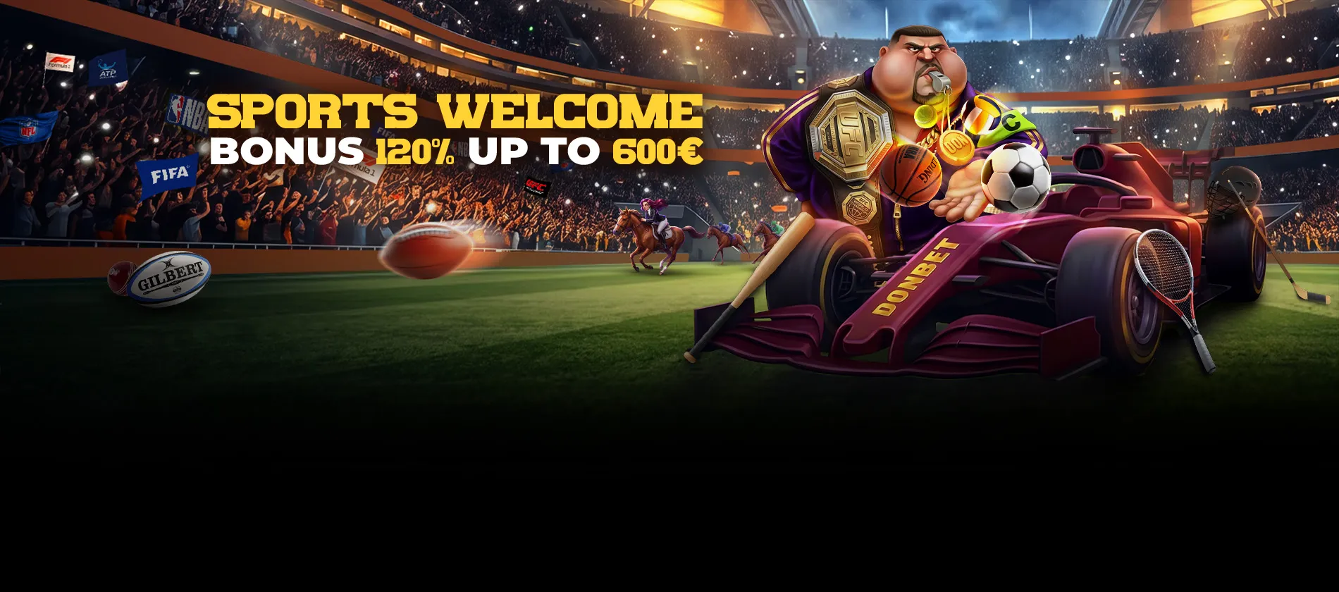 Donbet sports welcome bonus 120% up to 600 EUR