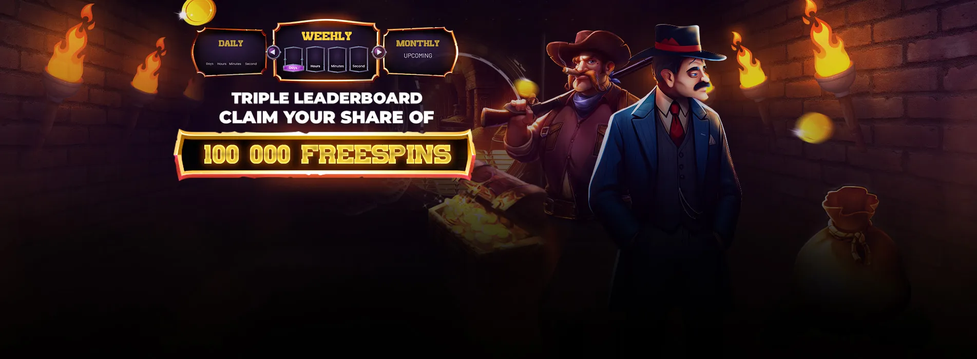 Donbet triple leaderboard with 100 000 free spins